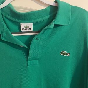 Lacoste Men's Polo in Green, Size 6